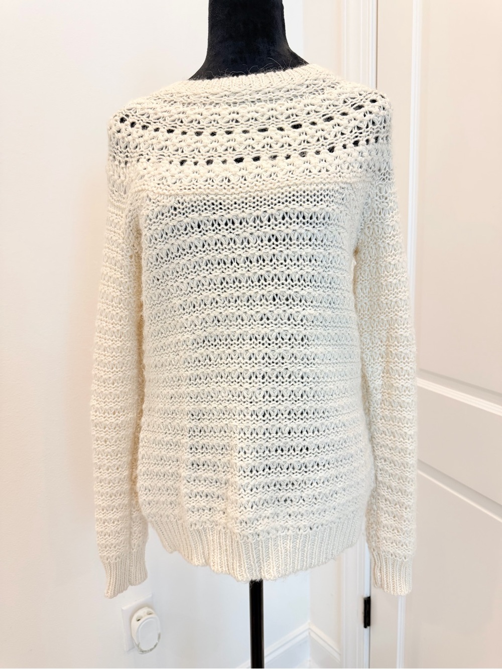Ralph Lauren ‘Crochet Alpaca Wool Sweater’